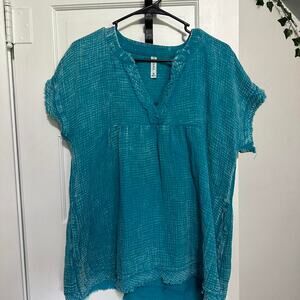 Soft and comfy blue tee
